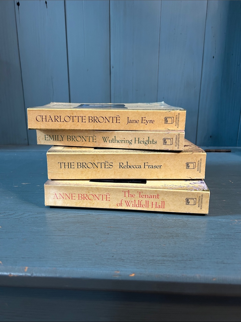 Vintage 1988 Brontë Paperback Book Stack - Cream Covers | Masters & Masterpieces